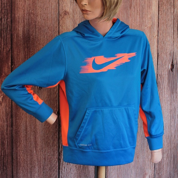orange nike hoodie boys